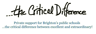 Private support for Brighton's public schools ...the critical difference between excellent and extraordinary!